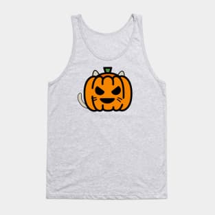 Smiling Pumpkin Cat Tank Top